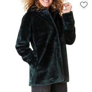 Yest faux fur emerald jacket size L